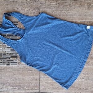Vuori Lux Performance Tank Pool Blue Heather Size Small